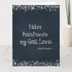 Tarjeta He encontrado al que ama mi alma Versículo de la B