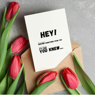 Tarjeta He estado ocultando algo de ti