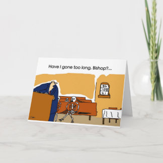 Tarjeta ¿He ido demasiado de largo, obispo?