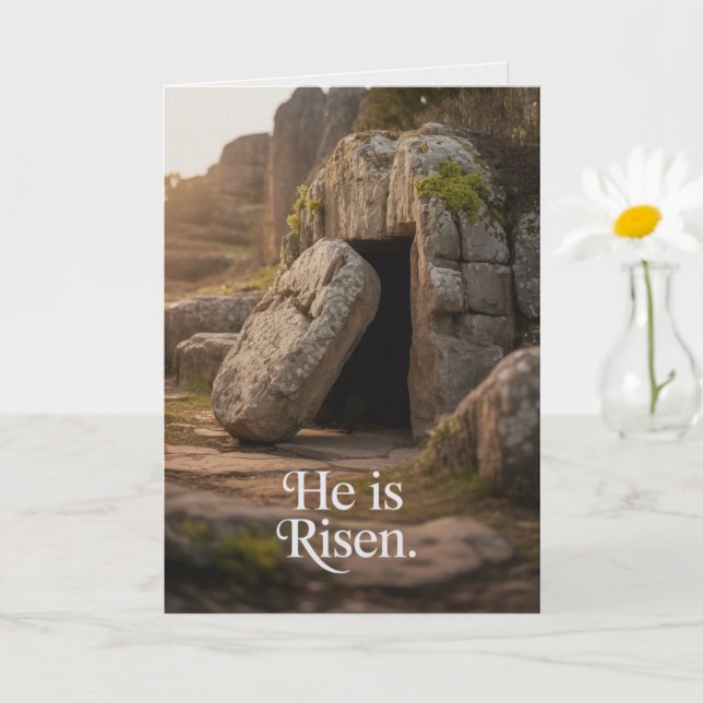 Tarjeta He Is Risen Easter Bulk Church Greeting Cards (Planta pequeña)