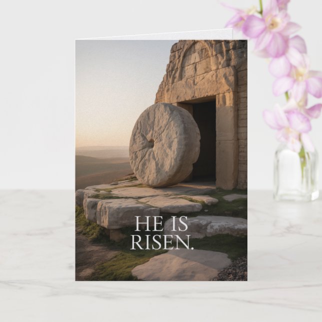 Tarjeta He Is Risen Easter Bulk Church Greeting Cards (Orquídea)