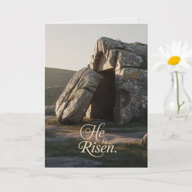 Tarjeta He Is Risen Easter Bulk Church Greeting Cards (Planta pequeña)