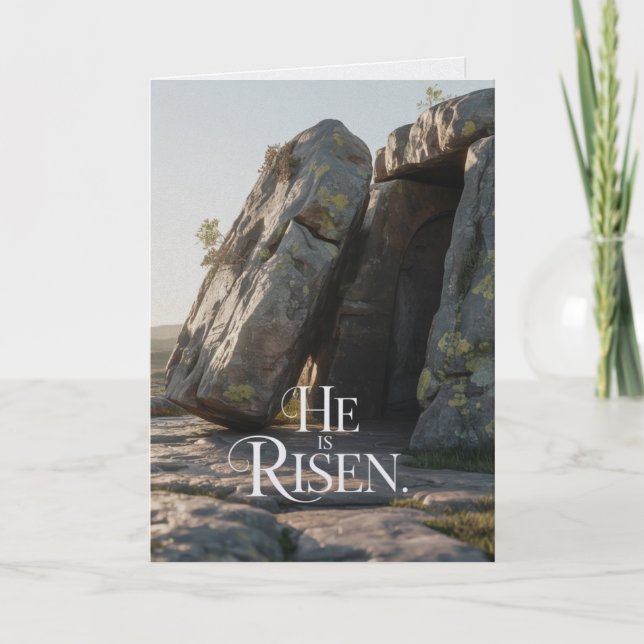 Tarjeta He Is Risen Easter Bulk Church Greeting Cards (Anverso)