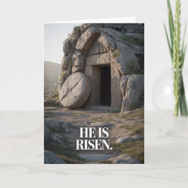 Tarjeta He Is Risen Empty Tomb Christian Easter Card