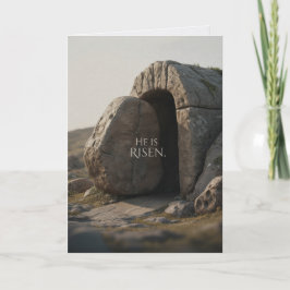 Tarjeta He Is Risen Happy Easter Bulk Church Greeting Card