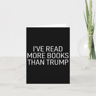 Tarjeta He leído más libros que Trump