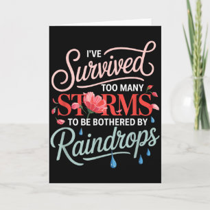 Tarjeta He Sobrevivido a Muchas Tormentas, Inspiring Motiv