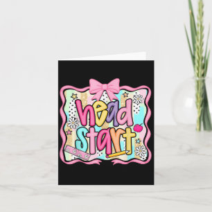 Tarjeta Head Start Team Homeschool Teacher Headstart Back