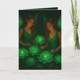 Tarjeta Healing Message Growth Renewal and Calm