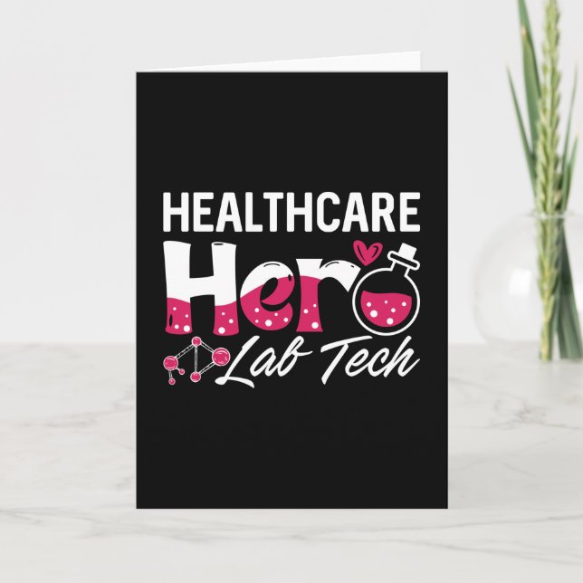Tarjeta Healthcare Hero Lab Tech Laboratory Technician (Anverso)