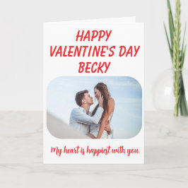 Tarjeta Heart is Happiest - Valentine's Day 