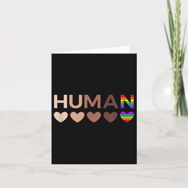 Tarjeta Hearts All Inclusive For Blm Racial Justice &amp; (Anverso)