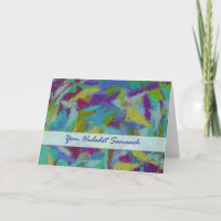 Tarjeta hebrea del impresionista del extracto del