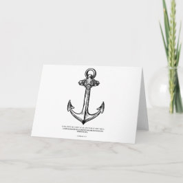 Tarjeta Hebreos 6:19 - Ancla de mi alma.