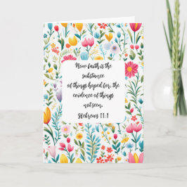 Tarjeta Hebrews 11:1 Greeting Card