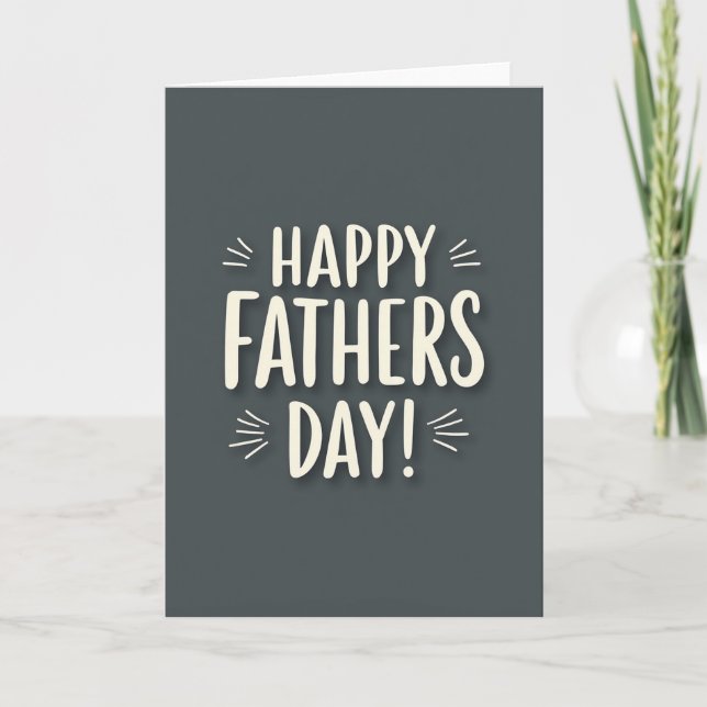 Tarjeta hecha a mano para el Día del Padre (Anverso)