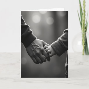 Tarjeta hecha a mano para el Día del Padre amoroso
