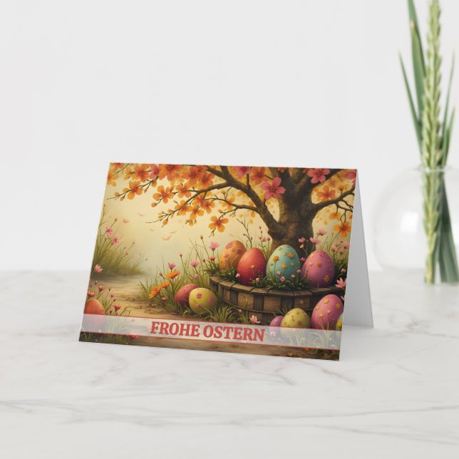 Tarjeta Hechizo de flores primaverales con esplendor de hu (Anverso)