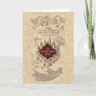 Tarjeta Hechizo de Harry Potter | Mapa del Merodeador