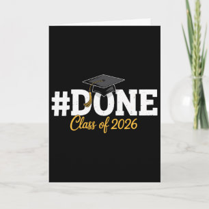 Tarjeta #hecho Cl de 2026 para graduado de último año y gr