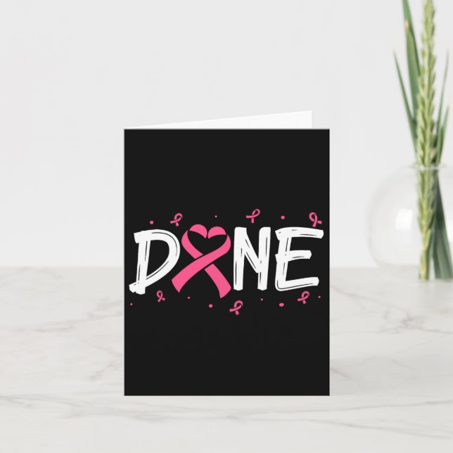 Tarjeta Hecho El Último Día De Radiación Chemo Cáncer De M (Anverso)