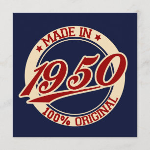 Tarjeta Hecho En 1950