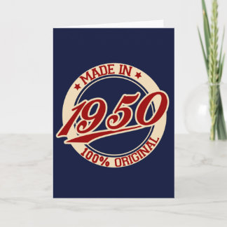 Tarjeta Hecho En 1950