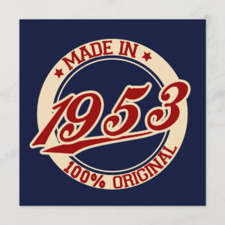 Tarjeta Hecho En 1953
