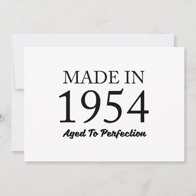 Tarjeta Hecho En 1954 (Anverso)