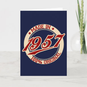 Tarjeta Hecho En 1957