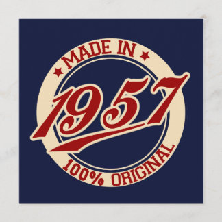 Tarjeta Hecho En 1957
