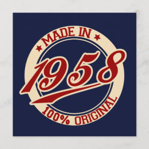 Tarjeta Hecho En 1958