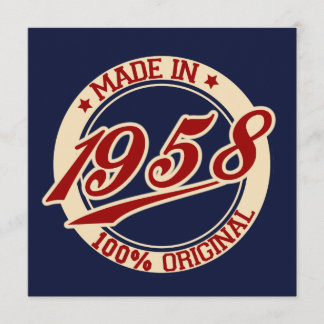 Tarjeta Hecho En 1958