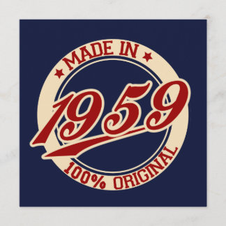 Tarjeta Hecho En 1959