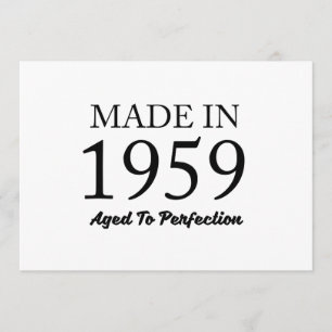 Tarjeta Hecho en 1959