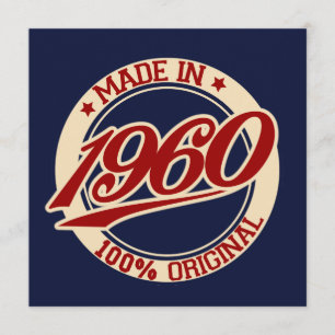 Tarjeta Hecho En 1960