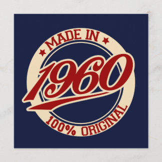 Tarjeta Hecho En 1960