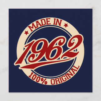 Tarjeta Hecho En 1962