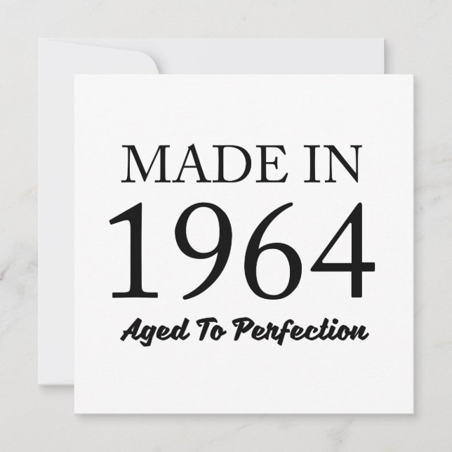 Tarjeta Hecho En 1964 (Anverso)