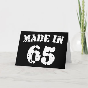 Tarjeta Hecho En 1965