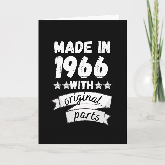 Tarjeta hecho en 1966 con piezas originales, (Anverso)