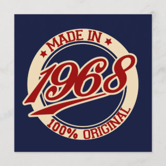 Tarjeta Hecho En 1968