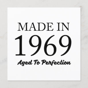 Tarjeta Hecho En 1969