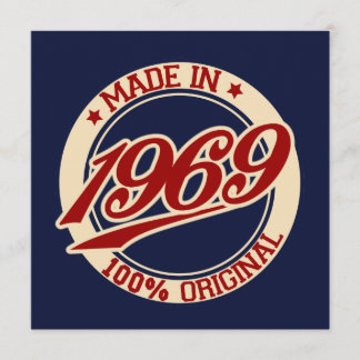 Tarjeta Hecho En 1969