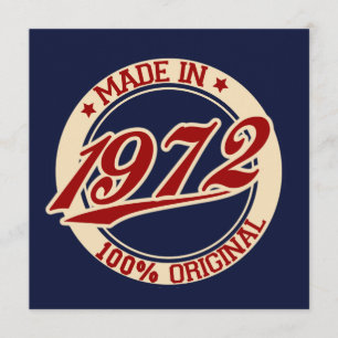 Tarjeta Hecho En 1972