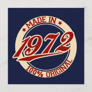 Tarjeta Hecho En 1972