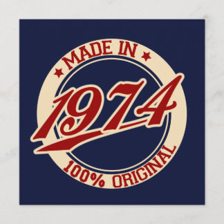 Tarjeta Hecho En 1974