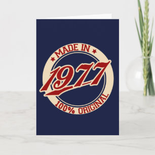 Tarjeta Hecho En 1977