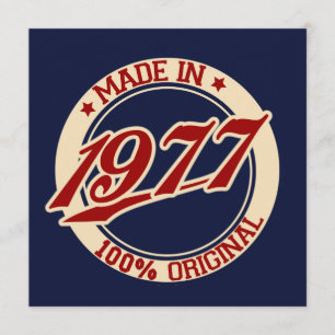 Tarjeta Hecho En 1977