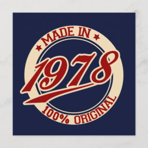 Tarjeta Hecho En 1978